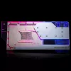 Waterblok + backplate Phanteks Glacier G40 acryl koper grijs transparant