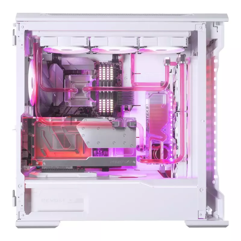 Waterblok + backplate Phanteks Glacier G40 acryl koper grijs transparant