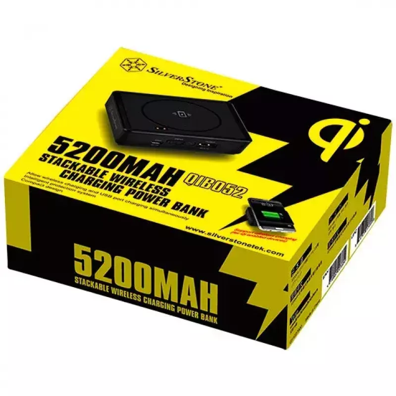Draagbare powerbank Silverstone QIB052 5200 mAh