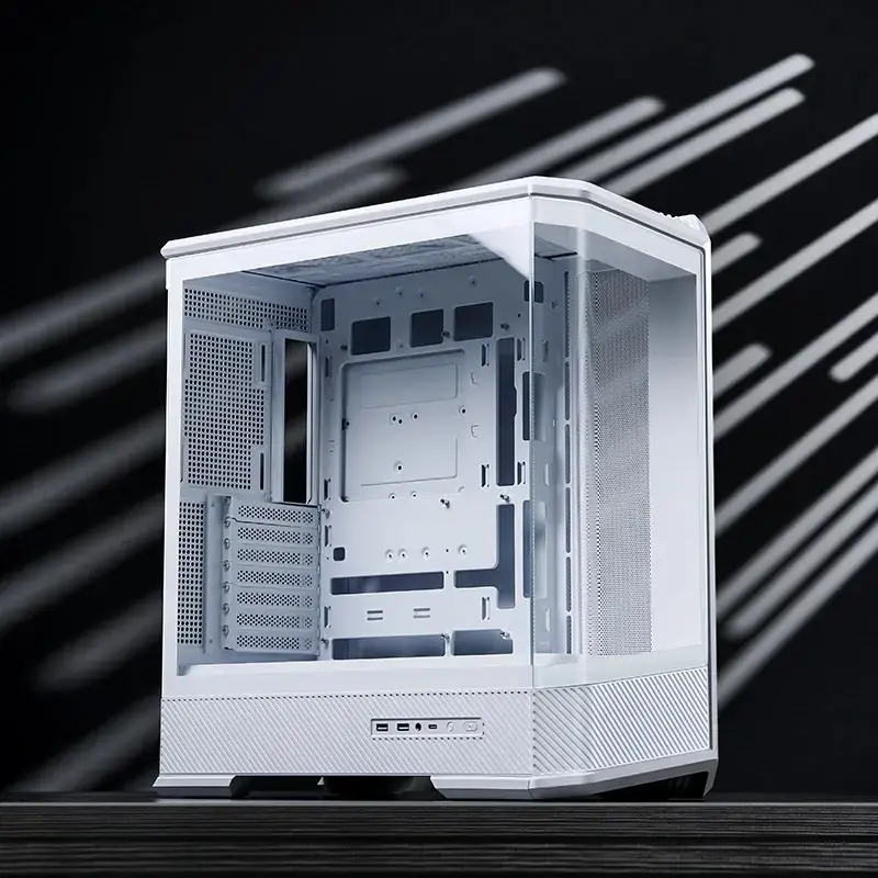 Computerbehuizing Jonsbo D400 Midi Tower ATX tempered glass – wit