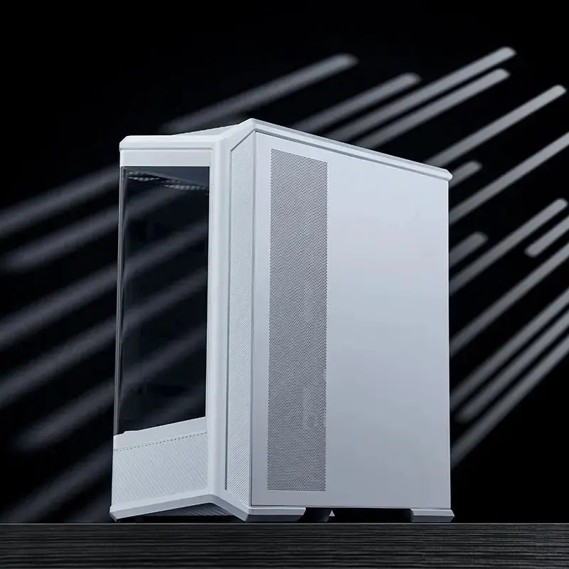 Computerbehuizing Jonsbo D400 Midi Tower ATX tempered glass – wit