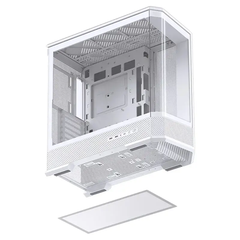 Computerbehuizing Jonsbo D400 Midi Tower ATX tempered glass – wit