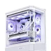 Computerbehuizing Jonsbo D400 Midi Tower ATX tempered glass – wit