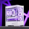 Computerbehuizing Jonsbo D400 Midi Tower ATX tempered glass – wit