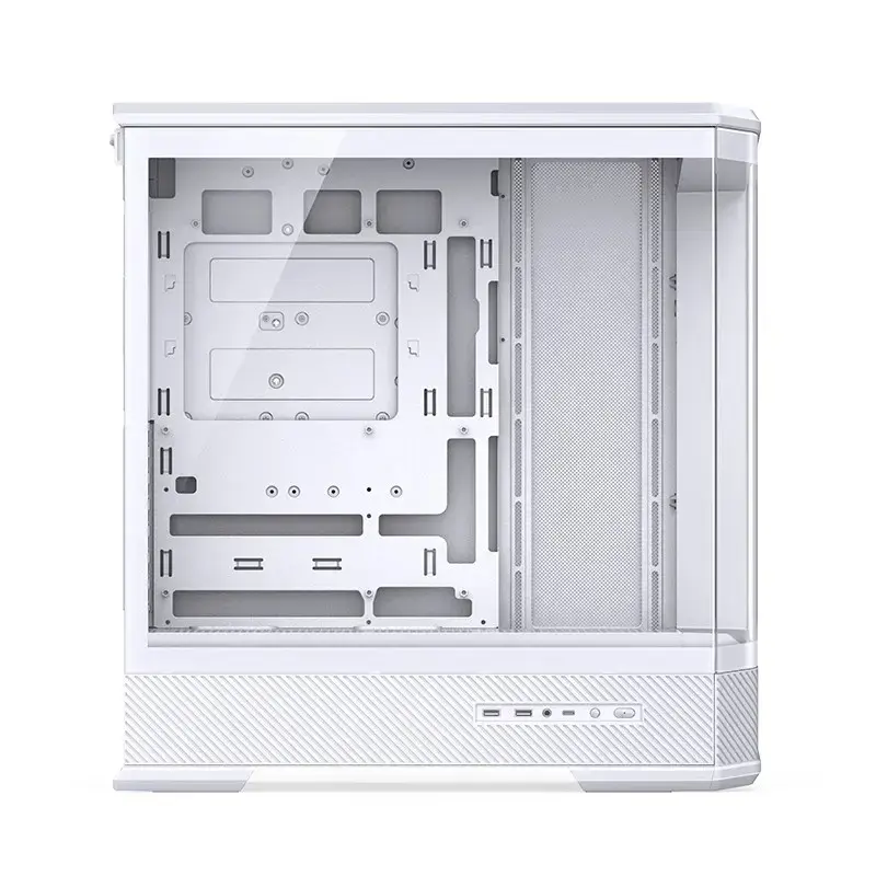 Computerbehuizing Jonsbo D400 Midi Tower ATX tempered glass – wit