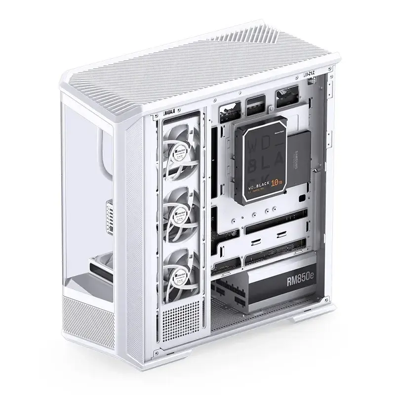 Computerbehuizing Jonsbo D400 Midi Tower ATX tempered glass – wit