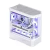 Computerbehuizing Jonsbo D400 Midi Tower ATX tempered glass – wit