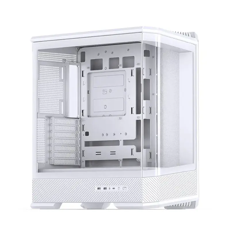 Computerbehuizing Jonsbo D400 Midi Tower ATX tempered glass – wit