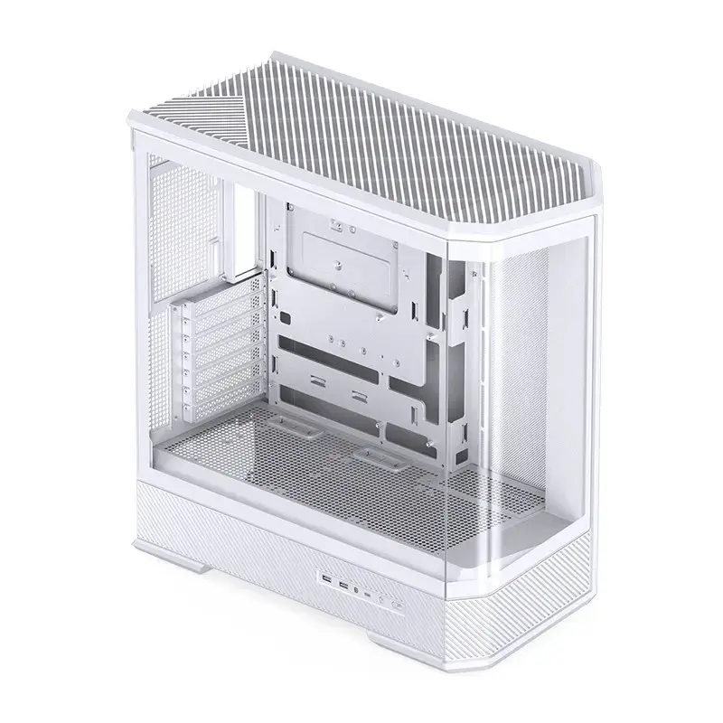 Computerbehuizing Jonsbo D400 Midi Tower ATX tempered glass – wit
