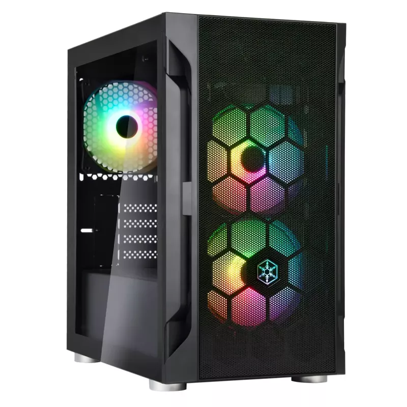 PC-behuizing Silverstone FARA H1M PRO Micro Tower zwart