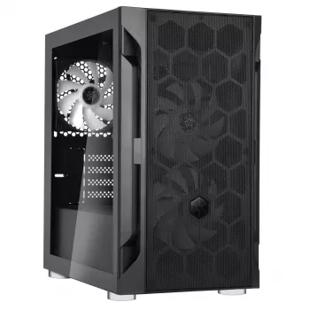 PC-behuizing Silverstone FARA H1M PRO Micro Tower zwart