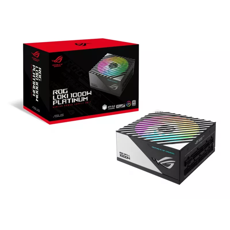 ASUS ROG Loki SFX-L 1000W Platinum voeding 24-polig ATX zwart, zilver