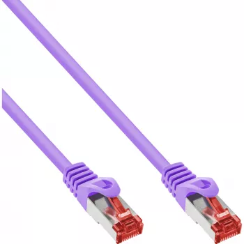 InLine patchkabel S/FTP PiMF Cat.6 250MHz PVC koper paars 5m