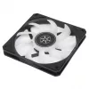 Luchtkoeler Silverstone Air Slimmer 120 12 cm zwart transparant