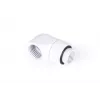 Montageset Alphacool Eiszapfen L-connector draaibaar G1/4 buitendraad naar G1/4 binnendraad wit