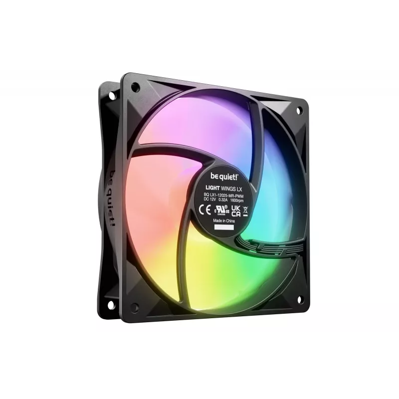 be quiet LIGHT WINGS LX 120mm PWM 3-pack zwart computerbehuizing-ventilator 12 cm 3 stuks