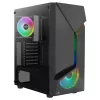 Aerocool SCAPEBKV3 gaming ATX-behuizing front RGB LED gehard glas 3x ARGB-ventilator zwart