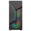 Aerocool SCAPEBKV3 gaming ATX-behuizing front RGB LED gehard glas 3x ARGB-ventilator zwart