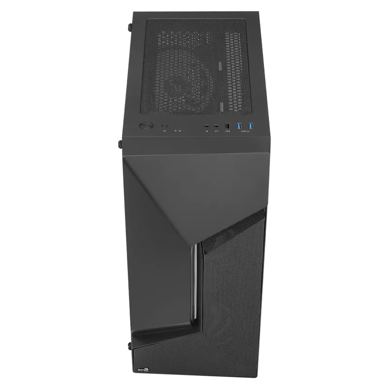 Aerocool SCAPEBKV3 gaming ATX-behuizing front RGB LED gehard glas 3x ARGB-ventilator zwart