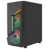 Aerocool SCAPEBKV3 gaming ATX-behuizing front RGB LED gehard glas 3x ARGB-ventilator zwart