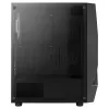 Aerocool SCAPEBKV3 gaming ATX-behuizing front RGB LED gehard glas 3x ARGB-ventilator zwart