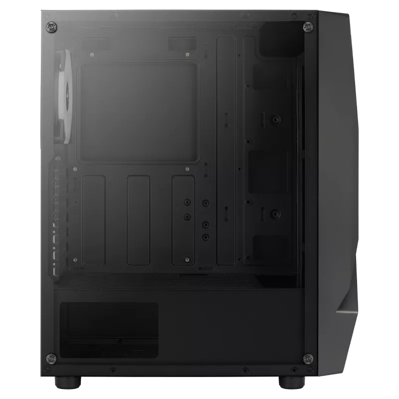 Aerocool SCAPEBKV3 gaming ATX-behuizing front RGB LED gehard glas 3x ARGB-ventilator zwart