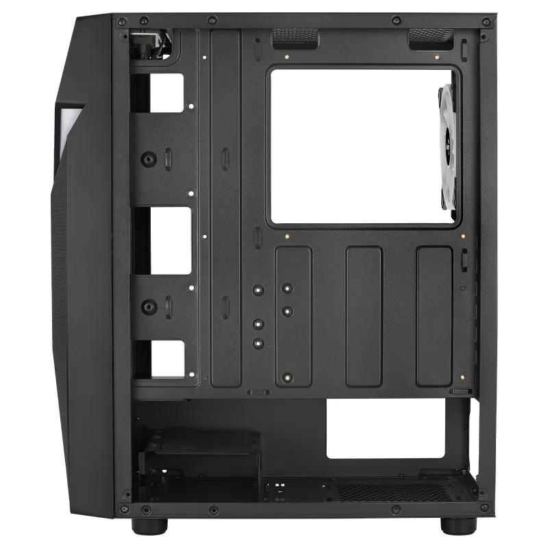 Aerocool SCAPEBKV3 gaming ATX-behuizing front RGB LED gehard glas 3x ARGB-ventilator zwart