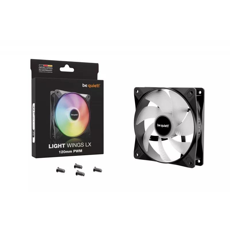 be quiet! LIGHT WINGS LX 120mm PWM computerbehuizing-ventilator 12 cm zwart 1 stuk