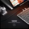Axagon HMC-KB-GE, USB 5Gbps-hub met toetsenbord, HDMI 4K/60Hz, 3x USB-A, SD/mSD, audio, PD 100, Duitse layout