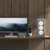 Aerocool D501A Midi Tower zwart, hout
