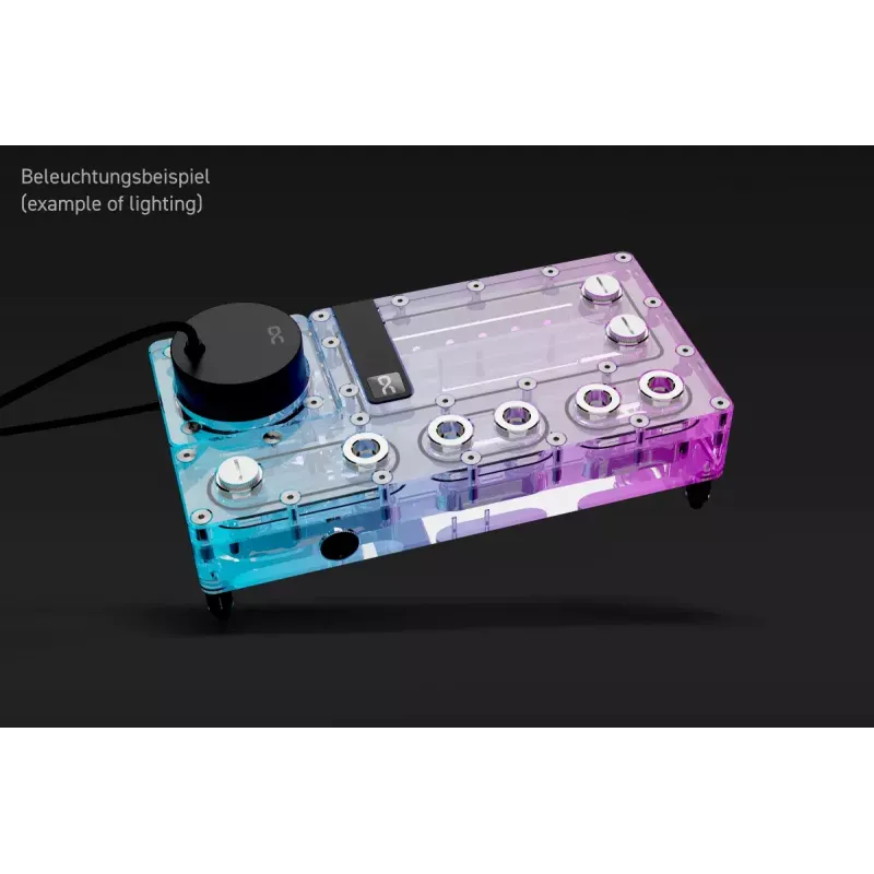 Pomp & reservoir Alphacool Core Distro Plate zwart transparant acryl aluminium keramisch synthetisch