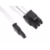 SilverStone SST-PP07-PCIW verlengkabel van 8-pins PCIe naar 6+2-pins PCIe, 0,25 m, wit