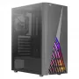 Aerocool DELTABKV1 ATX pc-behuizing RGB-front, volledig zijvenster, 12cm ventilator, zwart