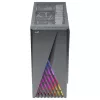 Aerocool DELTABKV1 ATX pc-behuizing RGB-front, volledig zijvenster, 12cm ventilator, zwart