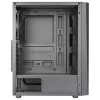 Aerocool DELTABKV1 ATX pc-behuizing RGB-front, volledig zijvenster, 12cm ventilator, zwart