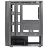 Aerocool DELTABKV1 ATX pc-behuizing RGB-front, volledig zijvenster, 12cm ventilator, zwart