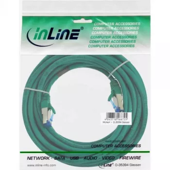 InLine patchkabel S/FTP PiMF Cat.6A halogeenvrij 500MHz groen 10m
