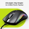 Gaming-muis Glorious Gaming Model O 2 Mini Gaming-muis RGB zwart