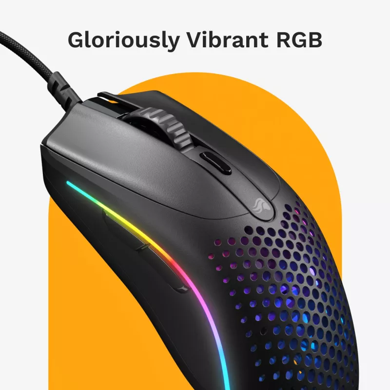 Gaming-muis Glorious Gaming Model O 2 Mini Gaming-muis RGB zwart