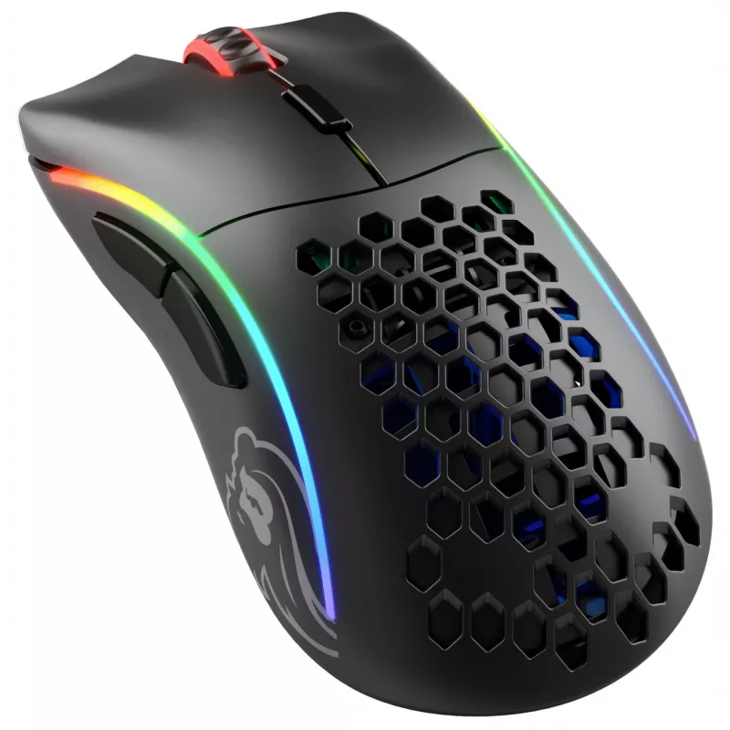 Glorious Gaming Glorious Model D Wireless – matzwart, rechtshandig, RF Wireless, 19000 DPI, zwart