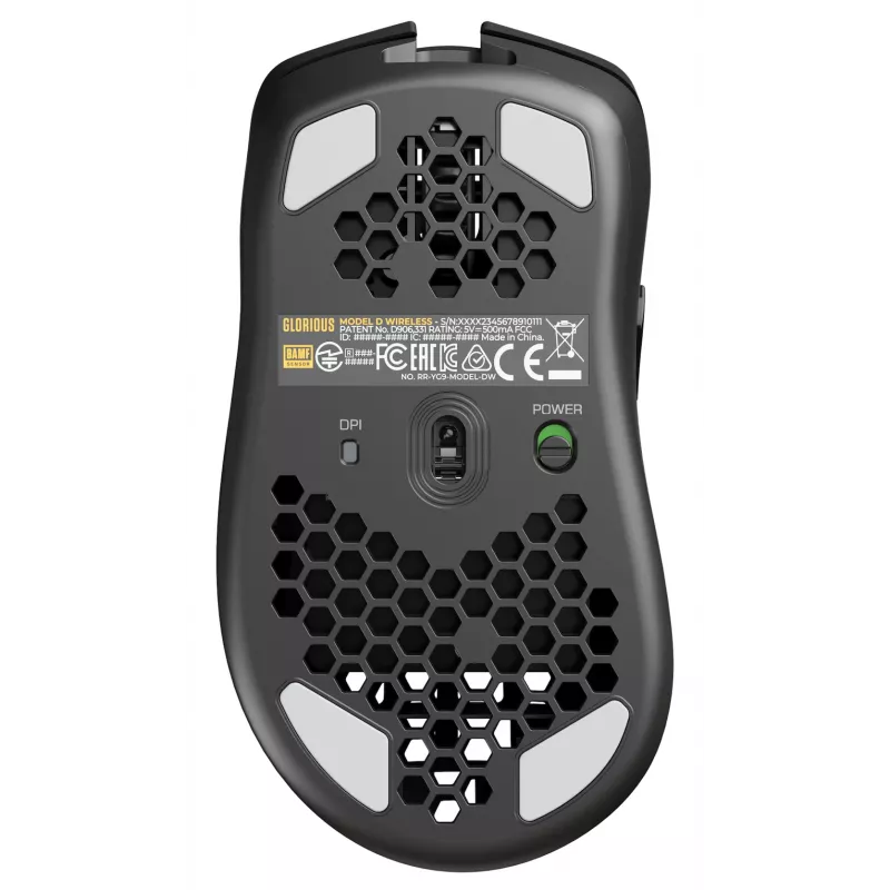 Glorious Gaming Glorious Model D Wireless – matzwart, rechtshandig, RF Wireless, 19000 DPI, zwart