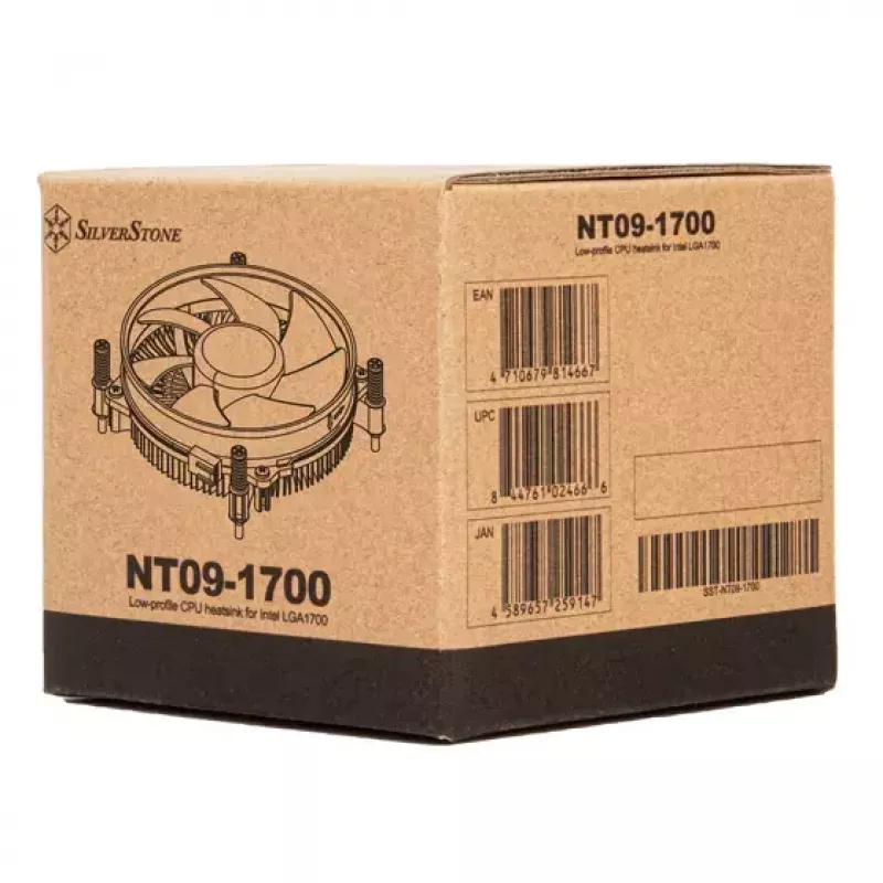 SilverStone SST-NT09-1700 Nitrogon CPU-luchtkoeler, 92 mm, LGA1700, aluminium lamellen