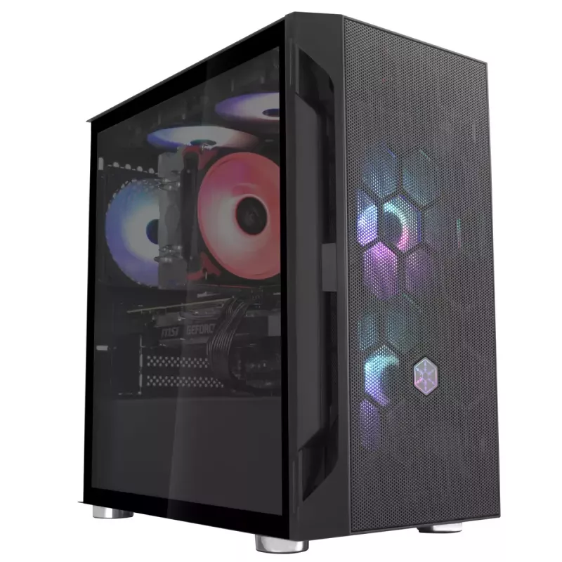 PC-behuizing Silverstone FARA H1M Micro Tower zwart