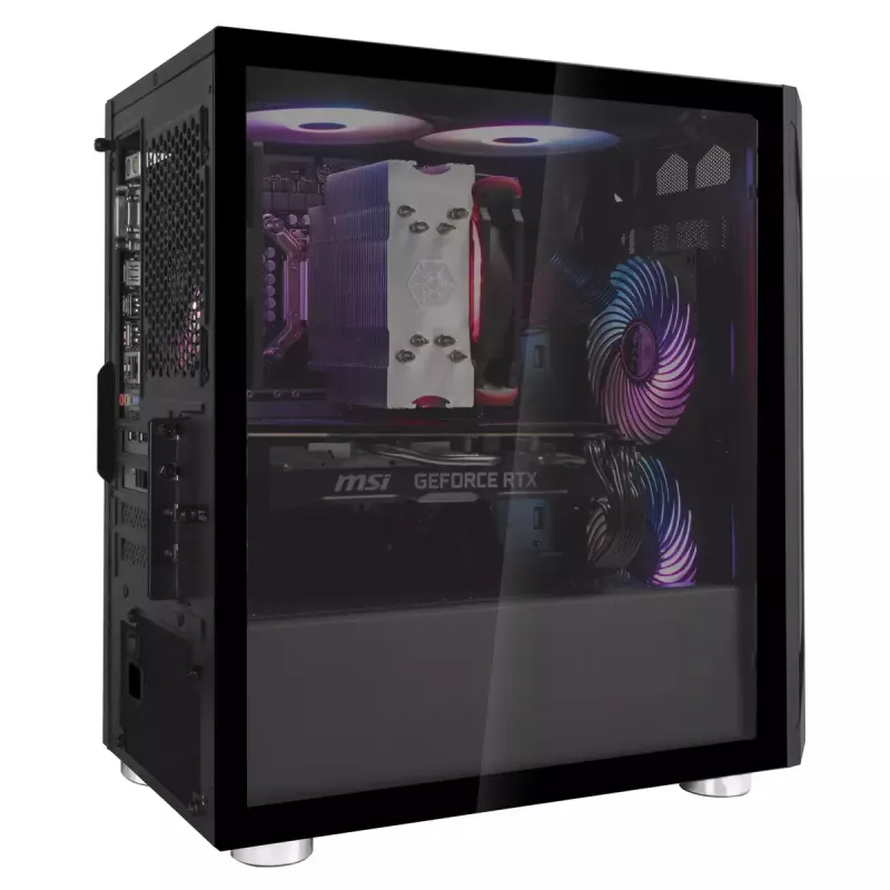 PC-behuizing Silverstone FARA H1M Micro Tower zwart