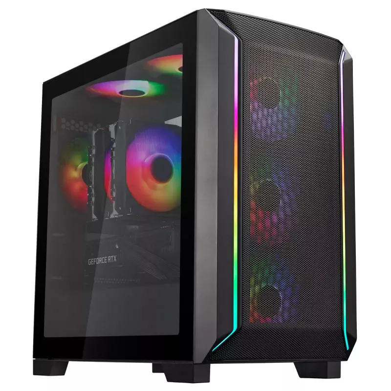 PC-behuizing Silverstone FARA 312Z Midi Tower zwart