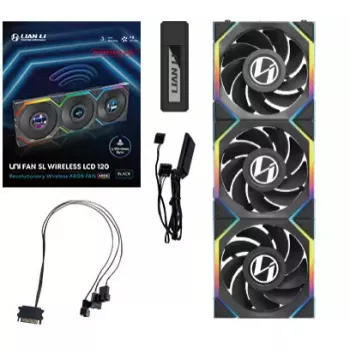 Ventilator Lian Li UNI FAN SL Wireless LCD 120 Reverse Blade