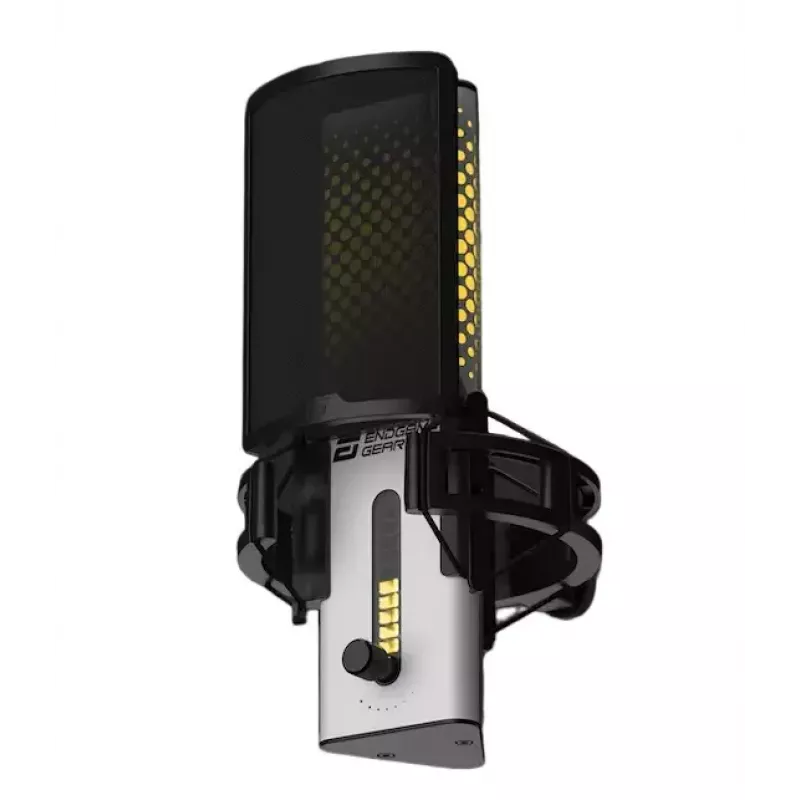 Pc-microfoon Endgame Gear XSTRM — bedraad USB, gevoeligheid -36 dB, 20–20000 Hz, touch-bediening, 2 m kabel, zwart/wit