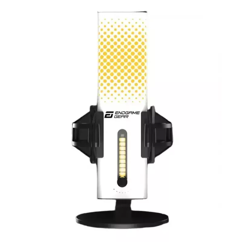 Pc-microfoon Endgame Gear XSTRM — bedraad USB, gevoeligheid -36 dB, 20–20000 Hz, touch-bediening, 2 m kabel, zwart/wit