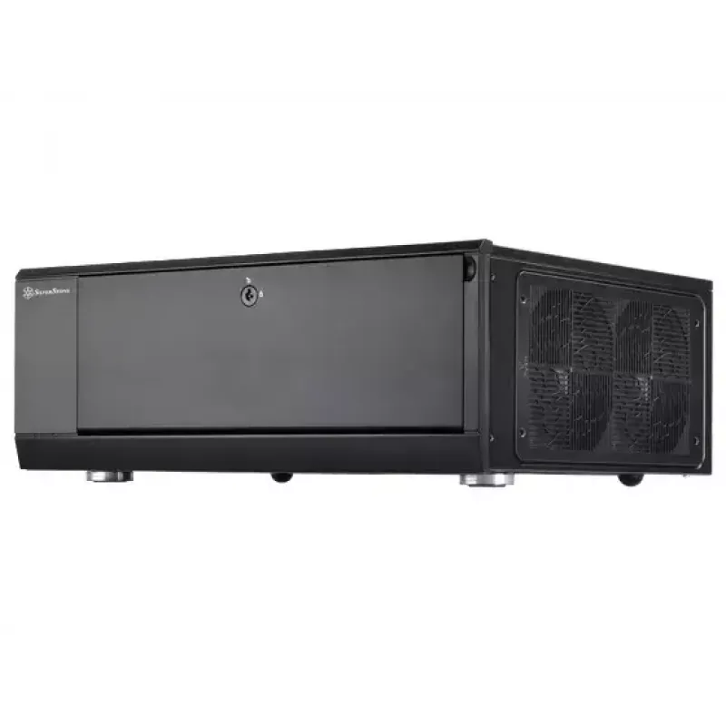 PC-behuizing Silverstone GD10 HTPC zwart