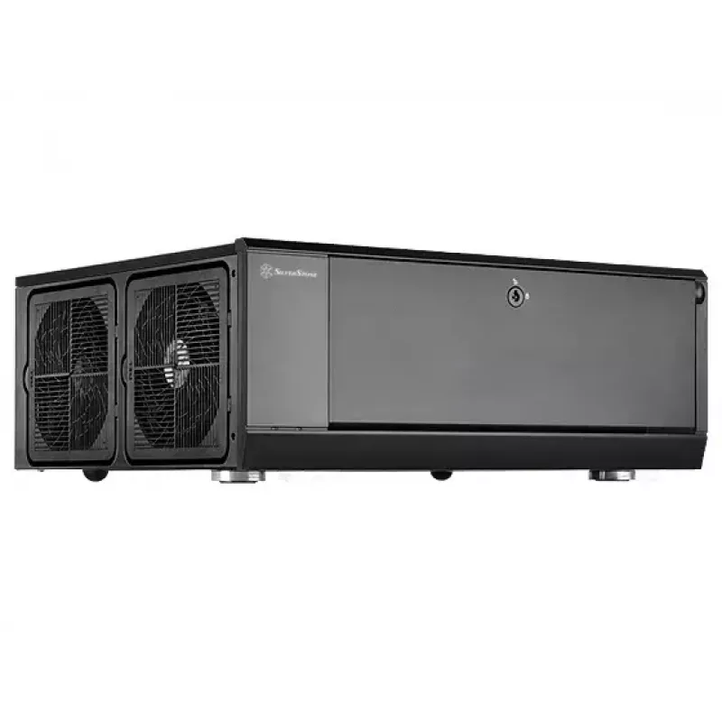 PC-behuizing Silverstone GD10 HTPC zwart